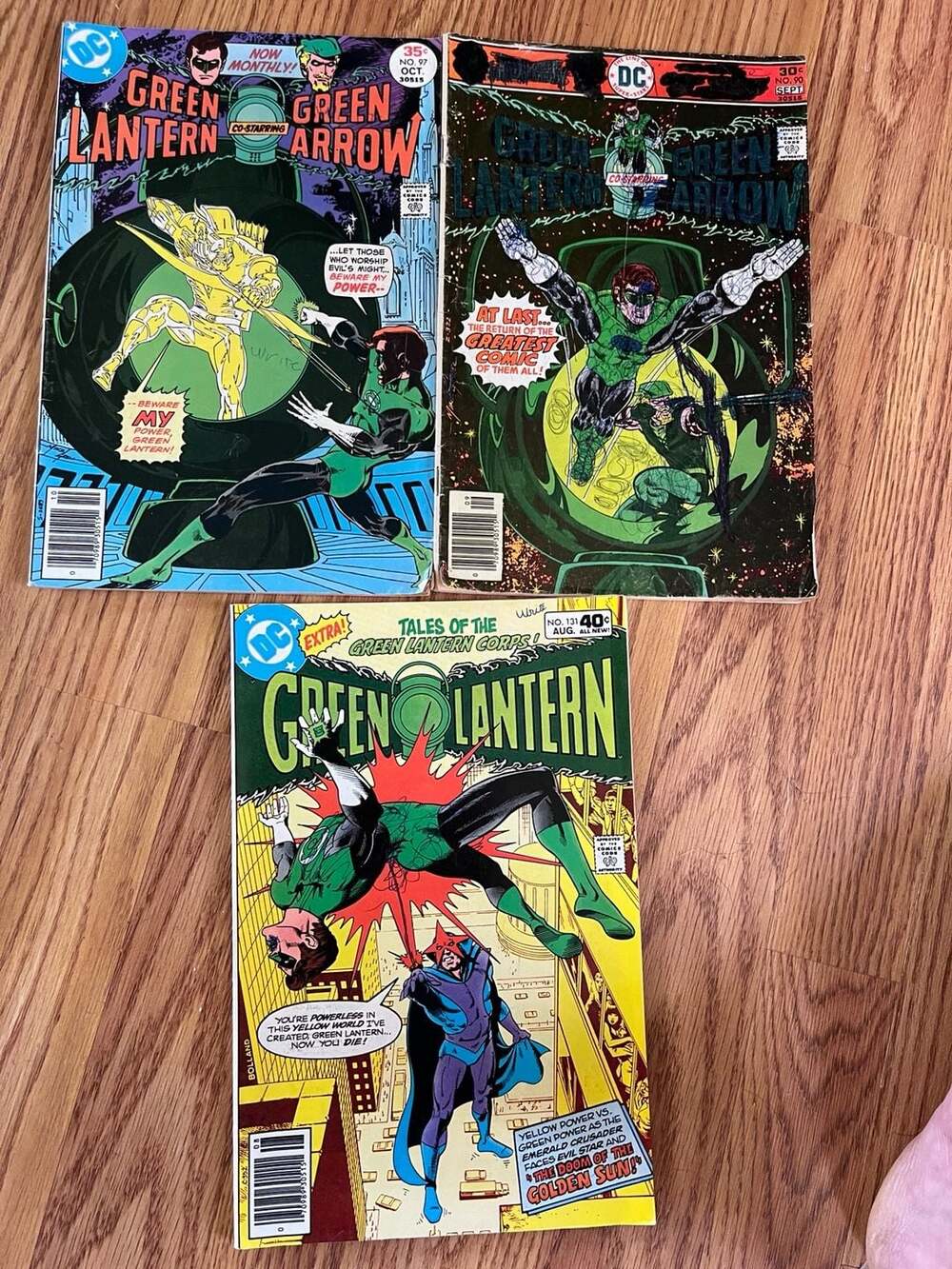 Green Lantern #90, #97, and #131 Lot of 3 DC Comics